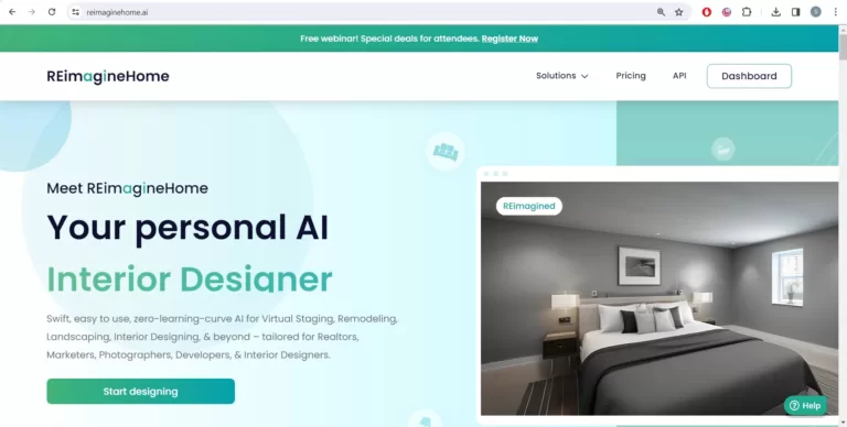 REimagineHome AI - REimagineHome is an innovative AI-based platform designed for virtual staging