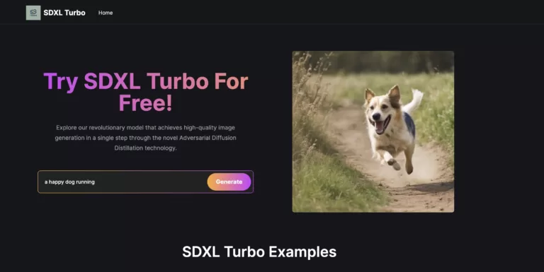 SDXL Turbo Playground - SDXL Turbo: Unleashing Ultra-Fast