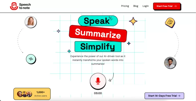 Speech to Note - Speech to Note is a cutting-edge AI-driven tool that seamlessly converts your spoken words into a concise and informative summary. With its intuitive and lightning-fast technology