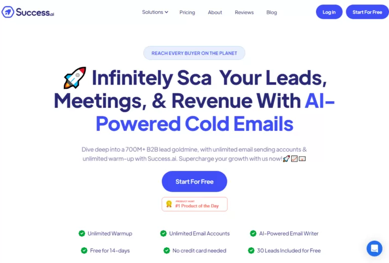 Success.aia - Discover Success.ai – the ultimate B2B cold email powerhouse!   Unlock unlimited email accounts