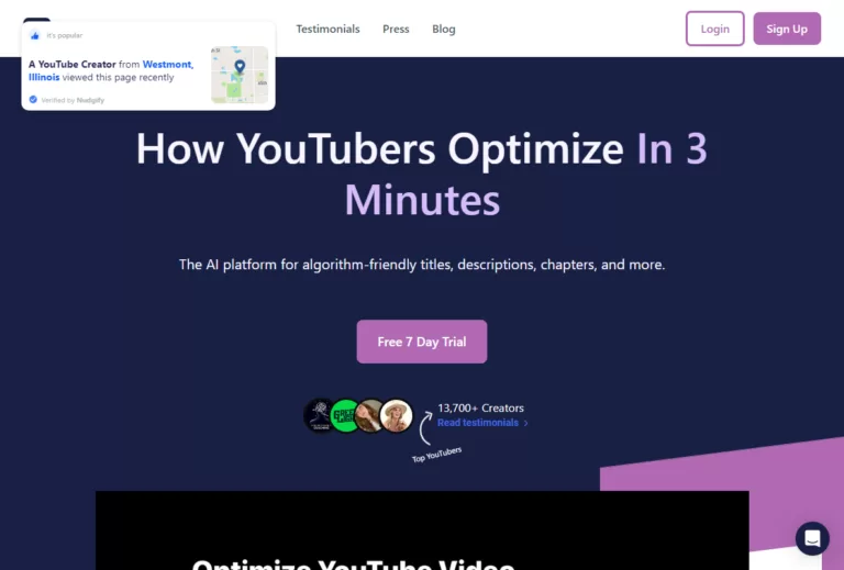 Taja AI - Taja is an AI-powered YouTube content optimization tool designed to help content creators streamline their entire publishing process and save time with auto-generated titles