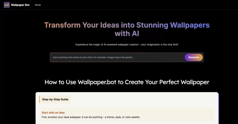 Wallpaper AI Bot - Unleash Your Screen's Potential with AI-Crafted Wallpapers!