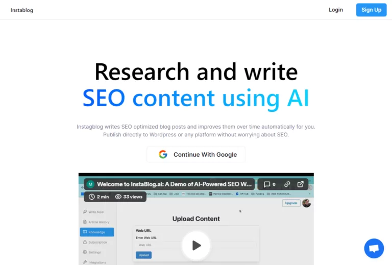 instaBlog.ai - InstaBlog is an innovative AI-powered SEO content generator designed to streamline the content creation process and maximize online visibility. With just a single click