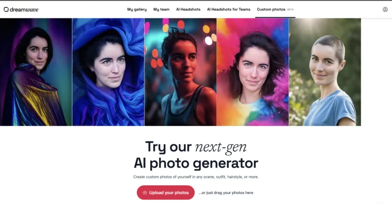 Dreamwave AI Photo Generator - Dreamwave’s AI Photo Generator uses next-generation AI technology to create custom AI-generated photos of you. Using only 5 uploaded photos to teach the AI what you look like