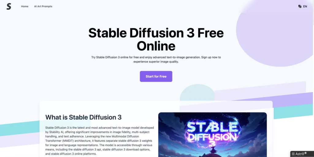 Stable Diffusion 3 AI Image Generator Free Online - Free