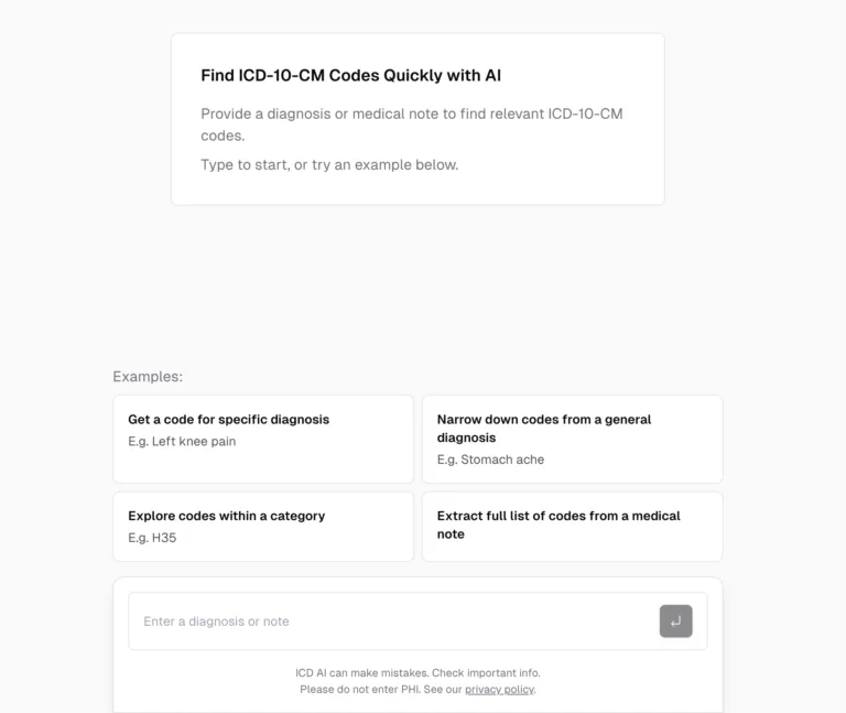 NoteToICD10 - NotetoICD10 is a powerful and free AI-driven concierge designed to streamline the process of finding ICD-10 codes. Simply ask for the code you're looking for using your own words