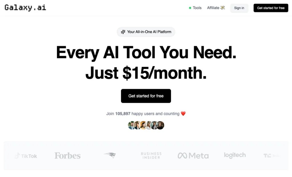 Galaxy.ai - Galaxy.ai: Your Comprehensive AI Platform