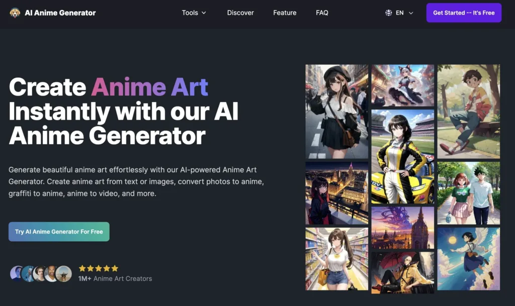 AI Anime Generator - Create stunning anime art online with our AI Anime Generator. high-quality AI anime art generator from text or images. get started for free.