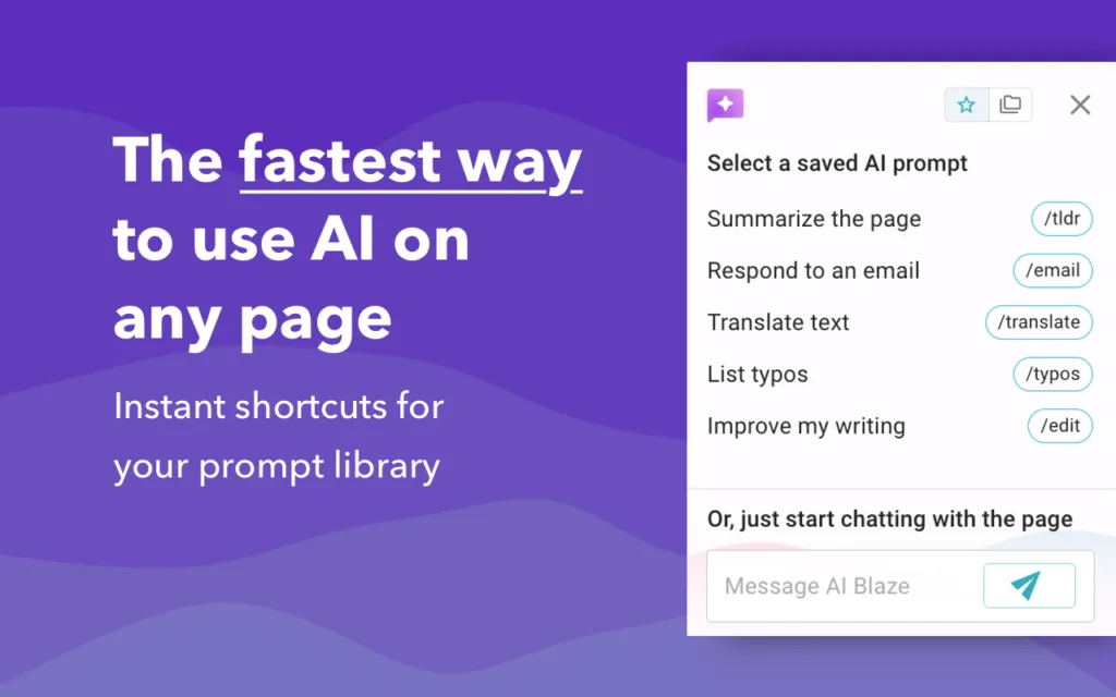 AI Blaze - AI Blaze is your personal AI copilot that helps you write & improve text