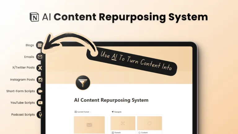 AI Content Repurposing System - Repurpose your content into Blogs