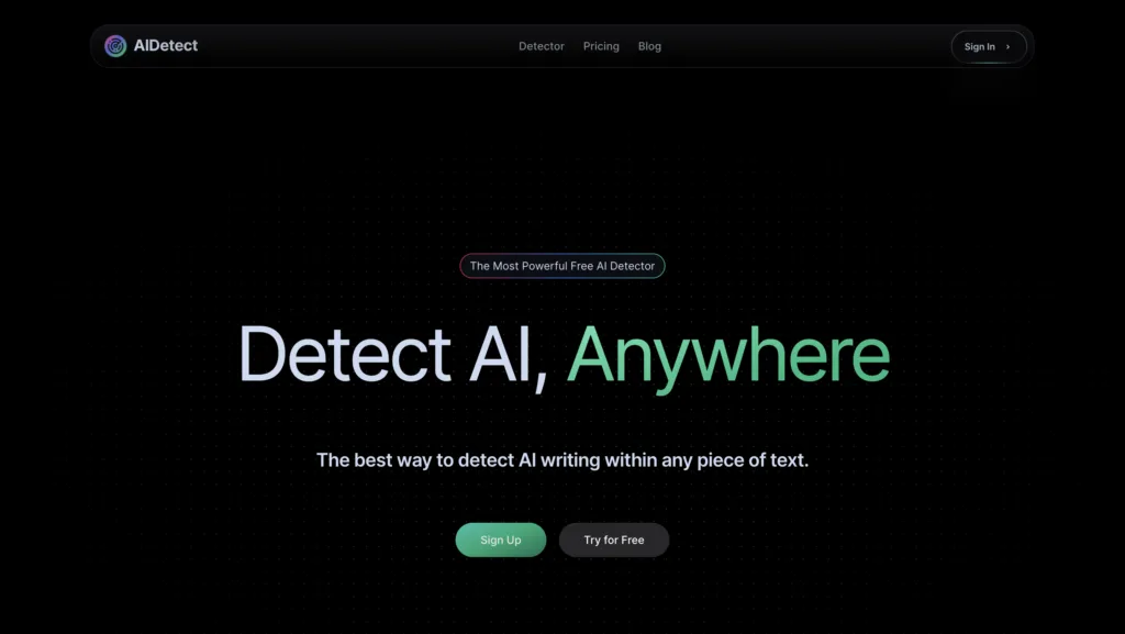 AI Detect - AI Detect is a tool designed for users to be able to determine the probability of AI writing. Our system is designed for the needs of educational institutions