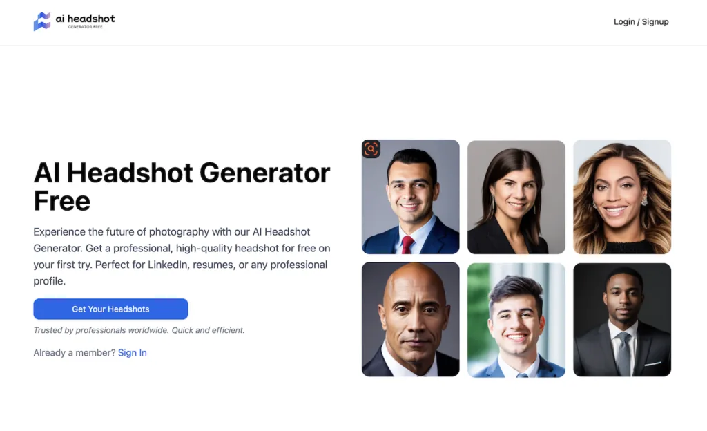 AI Headshot Generator Free - Experience the future of photography with our AI Headshot Generator. Get a professional