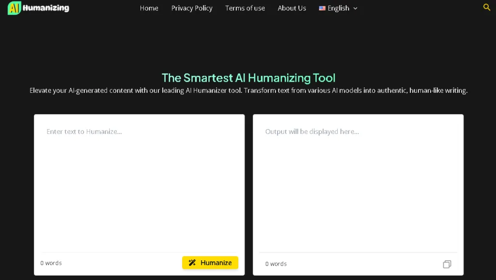 AI Humanizing - Boost your AI-generated content with our AI Humanizer tool. Transform text from AI models into authentic