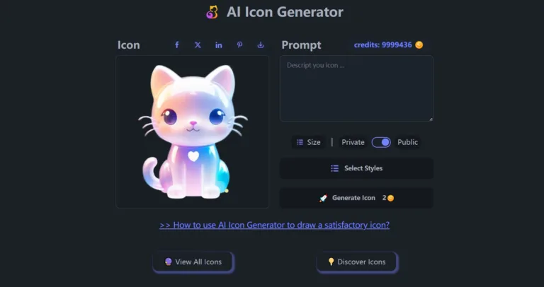 AI Icon Generator - AI Icon Generator is a user-friendly tool that effortlessly creates custom transparent PNG images based on your text input. Ideal for those looking to enhance PPT designs