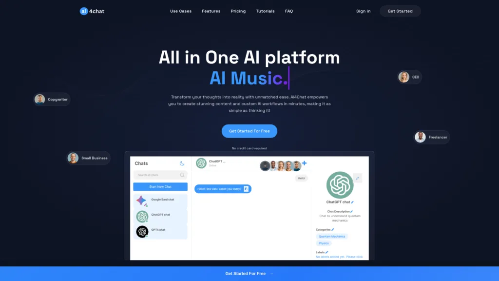 AI4Chat - Your all-in-one AI hub. Chat