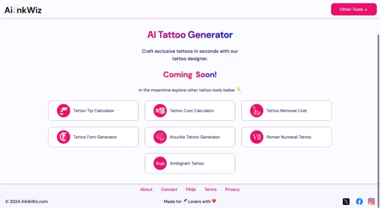 AIInkWiz - AI Tattoo Generator - Discover AIInkWiz