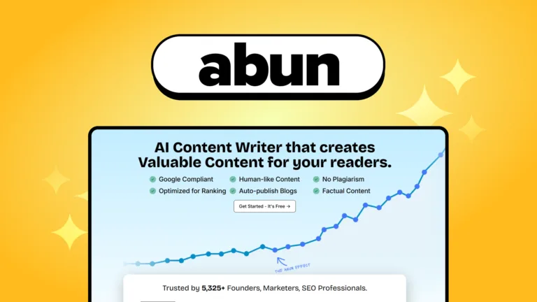Abun - Rank your website with this AI-powered SEO article generator and content writer