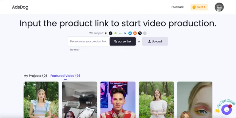 AdsDog - AdsDog is an AI-powered video creation tool that simplifies the process of producing high-quality