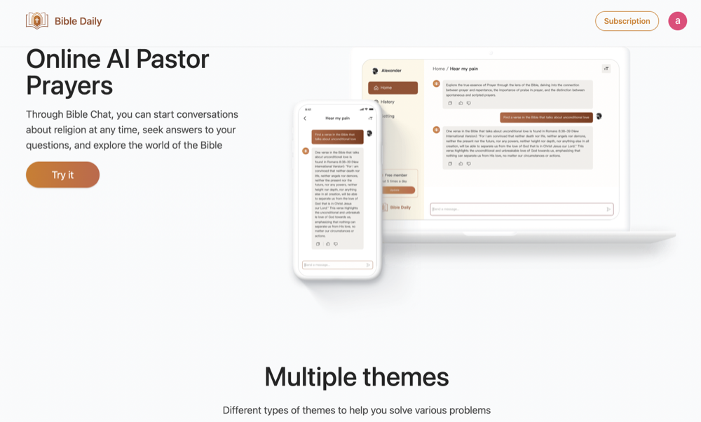 Bible Daily - God Bless You -- Explore faith with Bible Daily: Engage in daily scripture dialogues