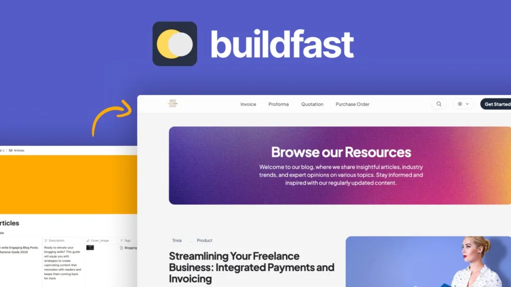 Buildfast - Turn your Notion pages into a professional blog in minutes without coding