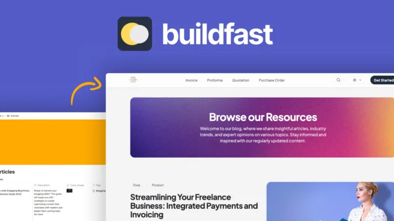 Buildfast - Turn your Notion pages into a professional blog in minutes without coding