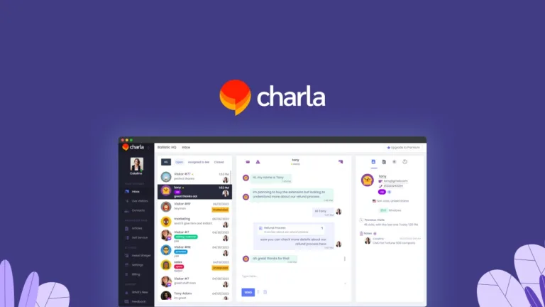 Charla - Connect with your site visitors instantly with our live chat software