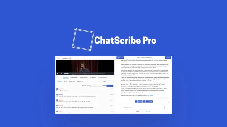ChatScribe Pro - AI powered video transcription
