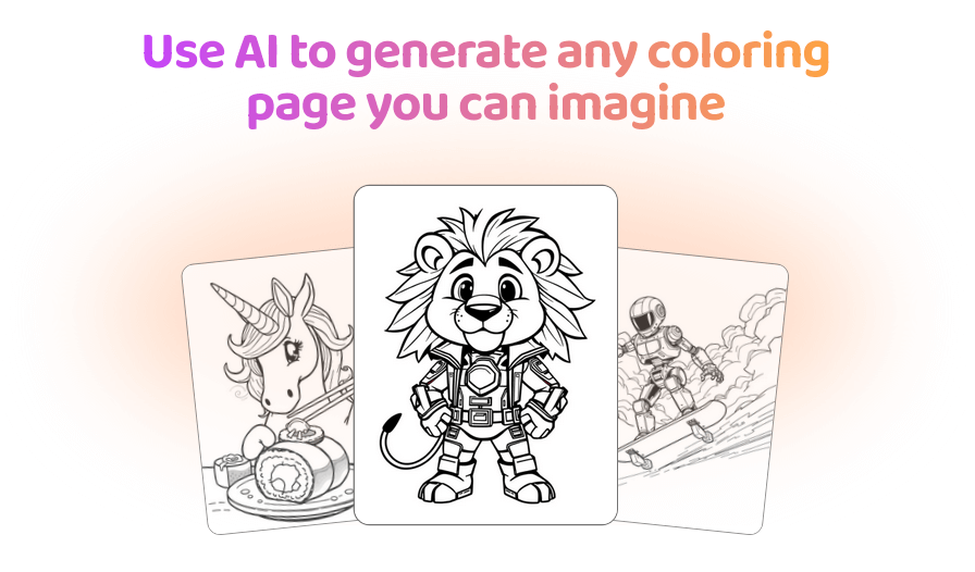 Coloring Maker - AI-powered tool for creating custom coloring pages. Ideal for kids
