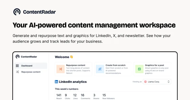 ContentRadar - AI-powered post creation and repurposing