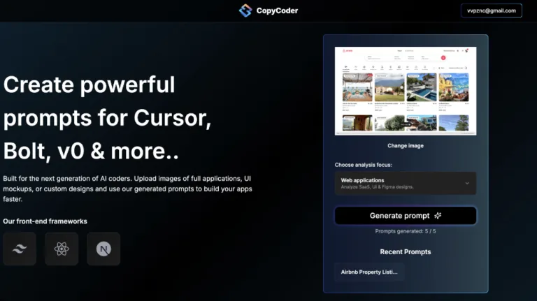 CopyCoder AI - CopyCoder AI can duplicate any SaaS