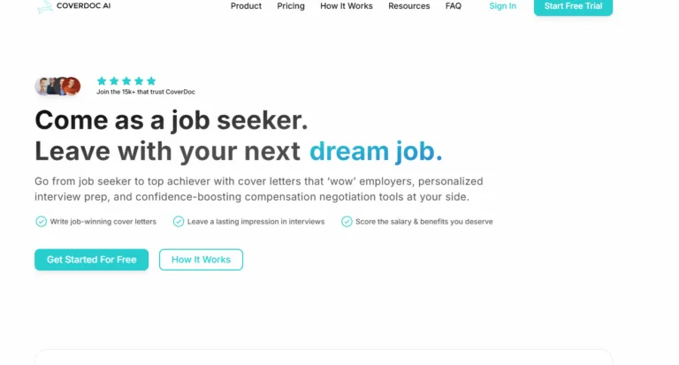 CoverDocAi - For mid-level job seekers