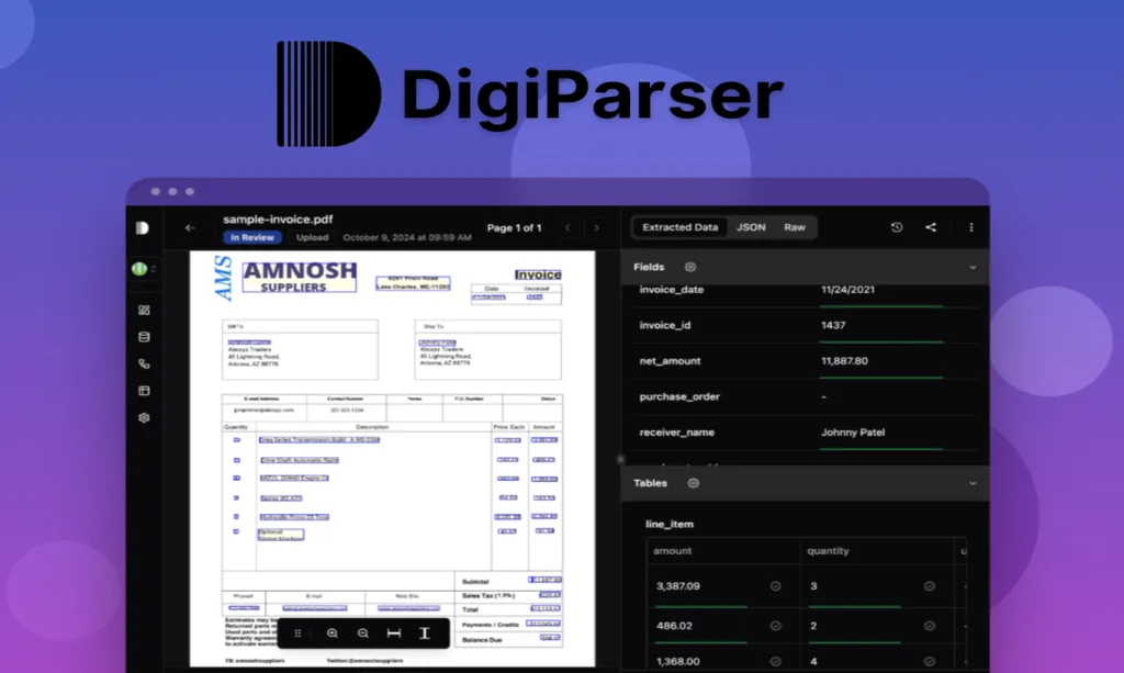 DigiParser - DigiParser lets you import any documents