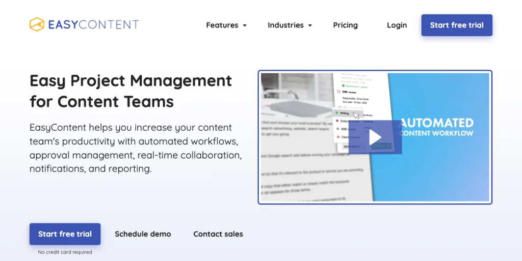 EasyContent - EasyContent is a leading platform for content operations