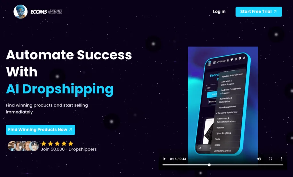 Ecoms Genie AI - Revolutionize your Shopify Store Using AI