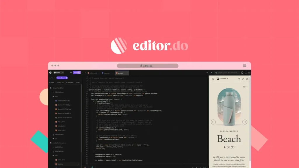 Editor.do - The all-in-one online IDE and host to create