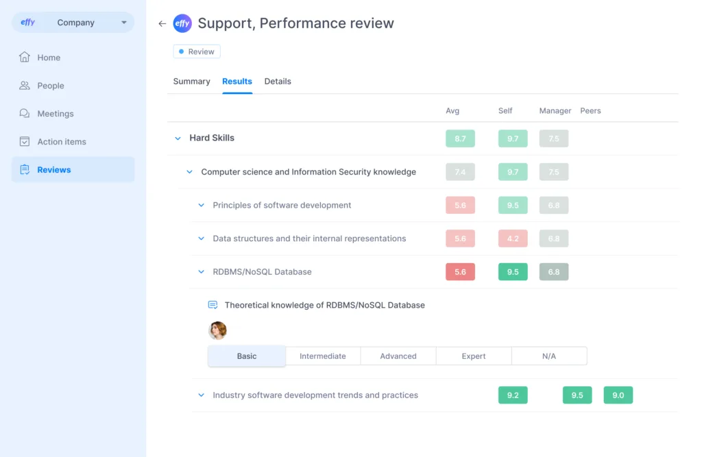 Effy AI - AI-era performance review software