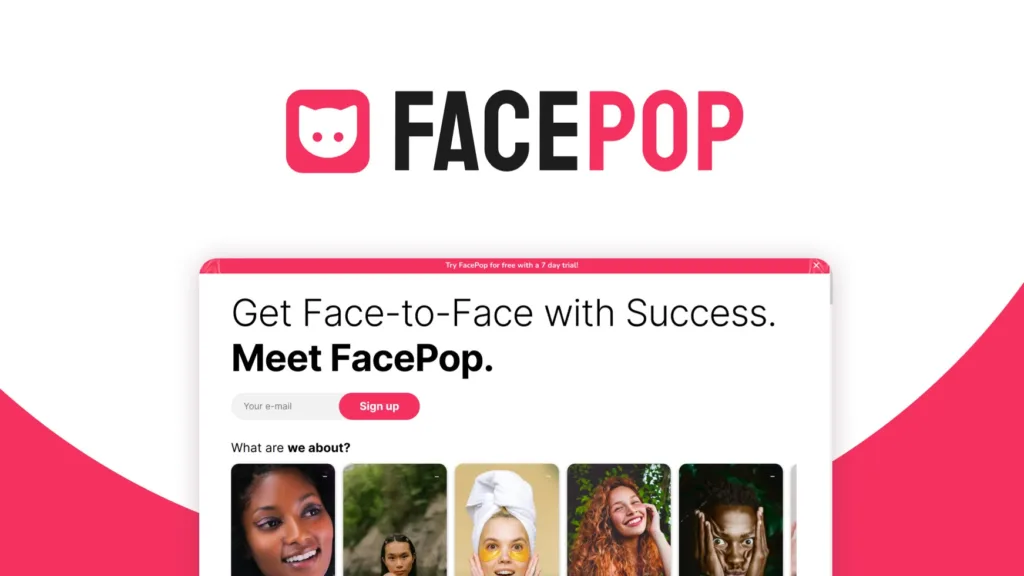 FacePop - This is FacePop: a widget to boost conversions and collect video reviews from your customers!