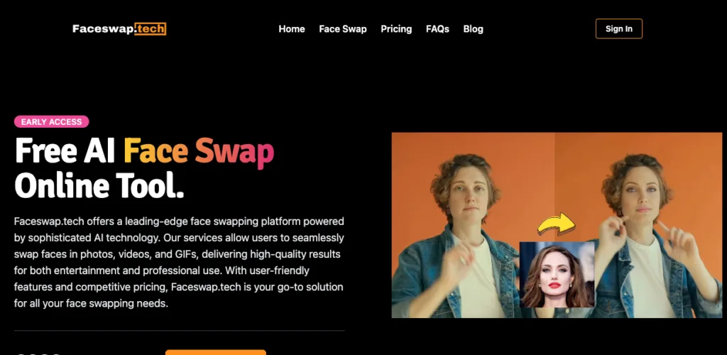 Faceswap - Free AI Face Swap Online Tool. Faceswap.tech offers a cutting-edge AI-powered face swapping platform