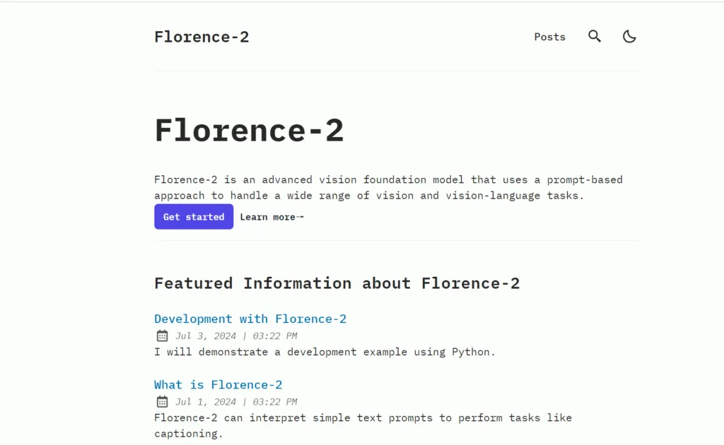 Florence-2 AI - Based on the Florence-2 AI website