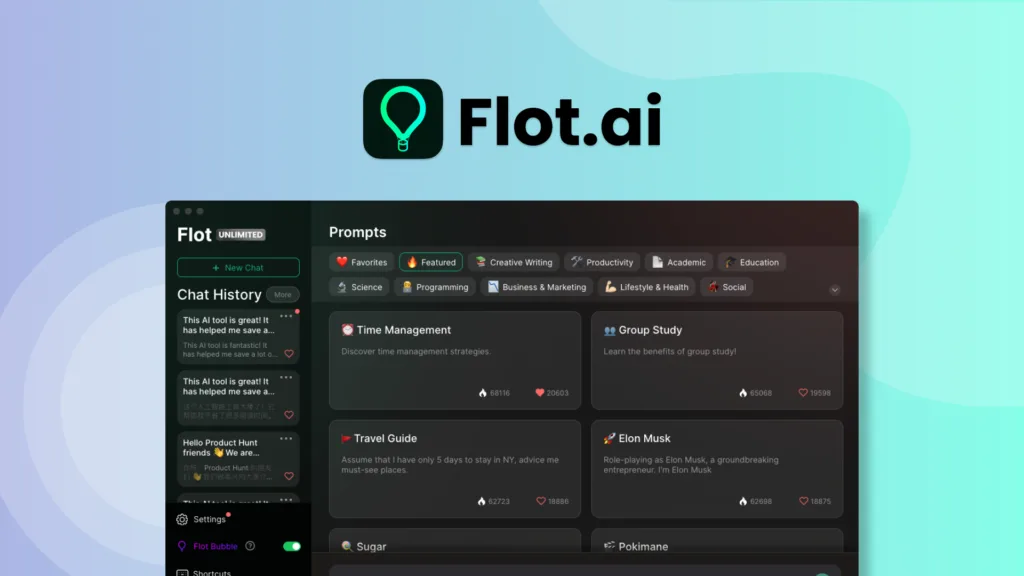 Flot AI - Your all-in-one AI assistant that helps you write