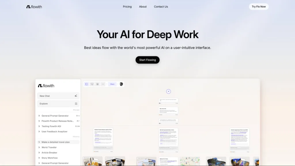 Flowith - Flowith is the AI for deep work. Surpassing traditional chat-based tools