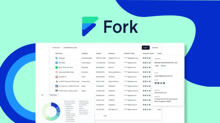 Fork.ai - Get App Leads with Verified Emails and Contacts.