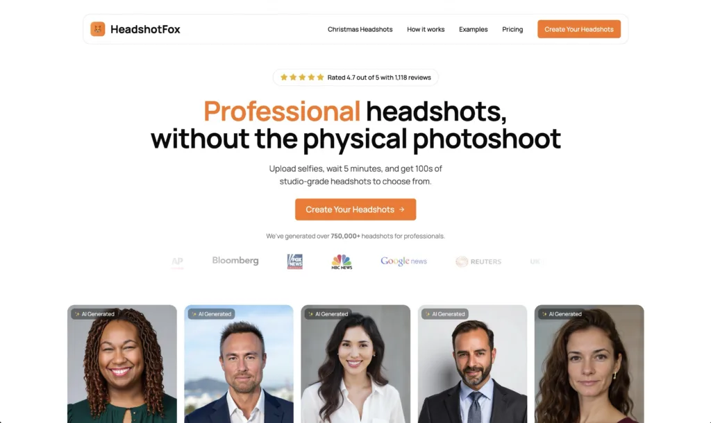 HeadshotFox - Professional headshots