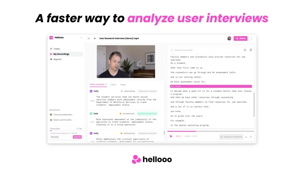 Hellooo - All-in-one platform for recordings