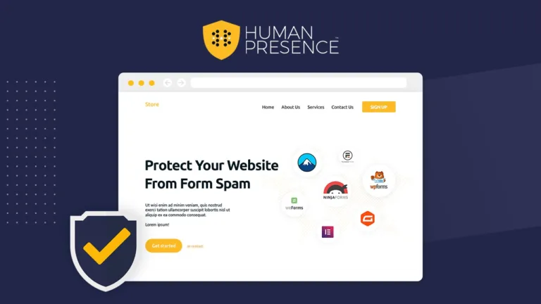 Human Presence - Human Presence stops form spam on WordPress without reCaptcha.