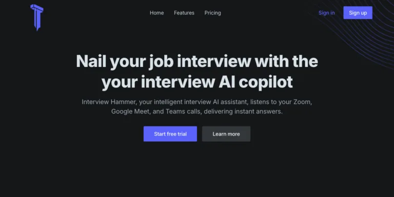 InterviewHammer - Nail your job interview with the best interview AI copilot