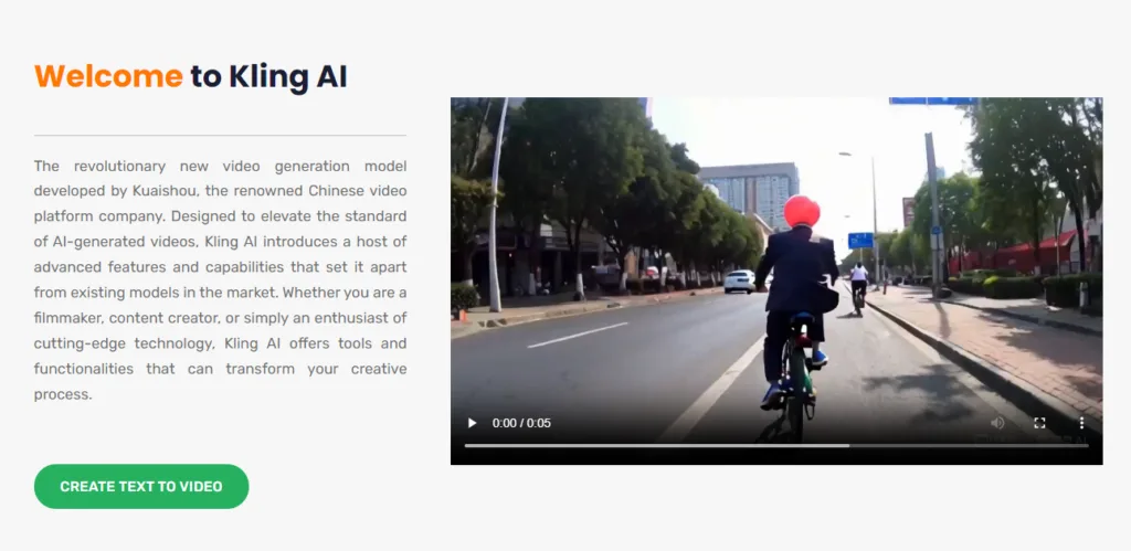 Kling AI - Kling AI is a revolutionary new video generation model developed by Kuaishou