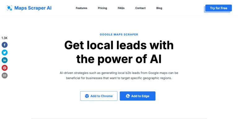 Maps Scraper AI - Maps Scraper AI is like a robot that scrapes Bing Maps