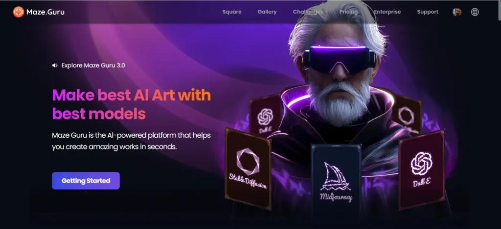 Maze Guru - Maze Guru is a conversational AI tool for generating videos and images. By interacting with different agents