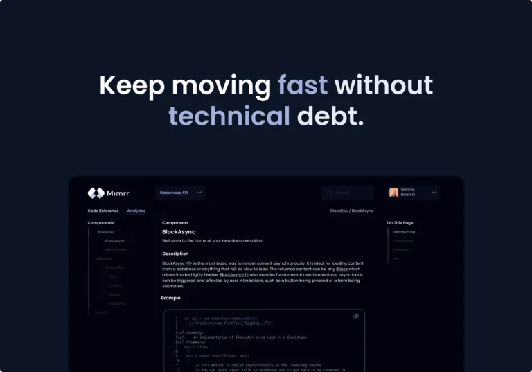 Mimrr - Mimrr is an AI co-developer that presently eliminates technical debt by automating codebase documentation & suggesting fixes to code bugs